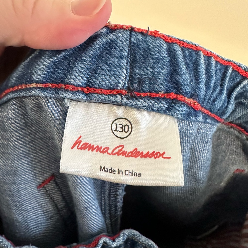 Hanna Andersson Kids Stretch Drawstring Jeans - Picture 2 of 5